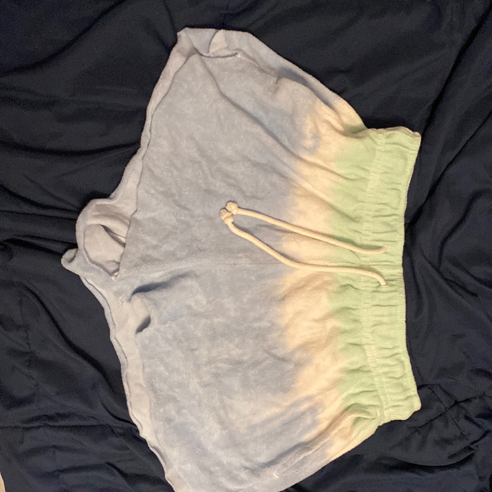 Ombre blue shorts